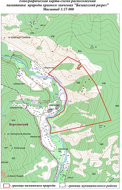 Карта памятника природы 